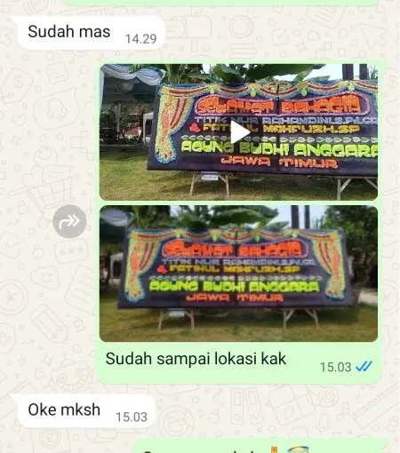 Pengiriman Papan Bunga Gandasuli Brebes
